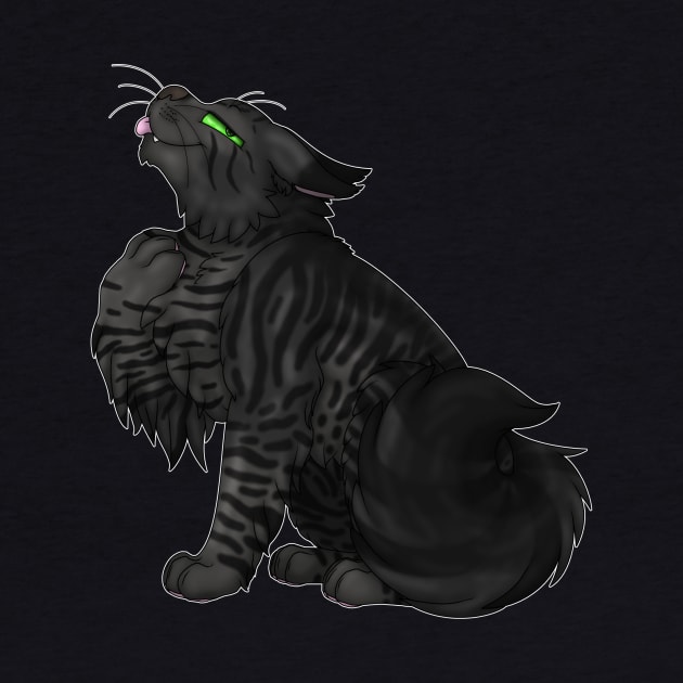 Black Tabby Longhair by spyroid101